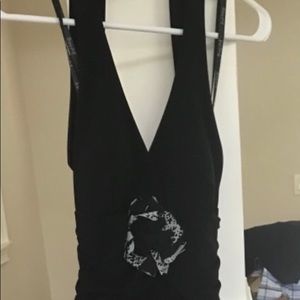 Joseph Ribcoff Halter Cocktail Dress.